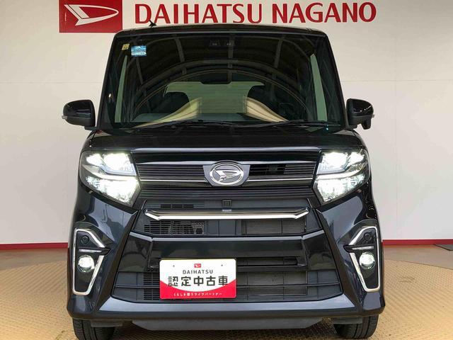 タントカスタムＲＳ４ＷＤ　ターボ　シートヒーター　両側電動スライドドア　アイドリングストップ　プッシュスタート　スマートキー　衝突被害軽減システム　横滑り防止機能　オートライト　オートエアコン　ＡＢＳ（長野県）の中古車