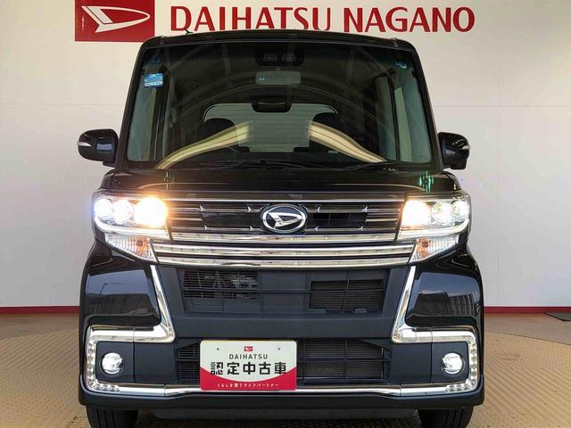 タントカスタムＲＳ　トップエディションＳＡIII４ＷＤ　ターボ　両側電動スライドドア　アイドリングストップ　プッシュスタート　スマートキー　衝突被害軽減システム　横滑り防止機能　オートライト　オートエアコン　電動格納ドアミラー　ＡＢＳ（長野県）の中古車