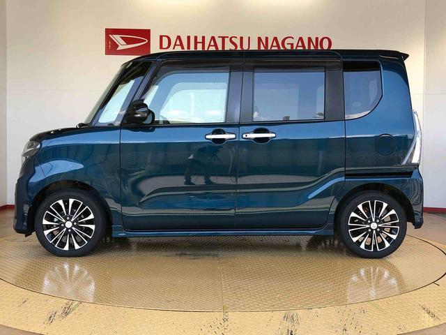 タントカスタムＲＳ２ＷＤ　ターボ　シートヒーター　両側電動スライドドア　アイドリングストップ　プッシュスタート　スマートキー　衝突被害軽減システム　横滑り防止機能　オートライト　オートエアコン　ＡＢＳ（長野県）の中古車