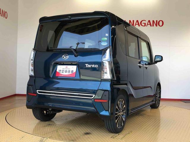 タントカスタムＲＳ２ＷＤ　ターボ　シートヒーター　両側電動スライドドア　アイドリングストップ　プッシュスタート　スマートキー　衝突被害軽減システム　横滑り防止機能　オートライト　オートエアコン　ＡＢＳ（長野県）の中古車