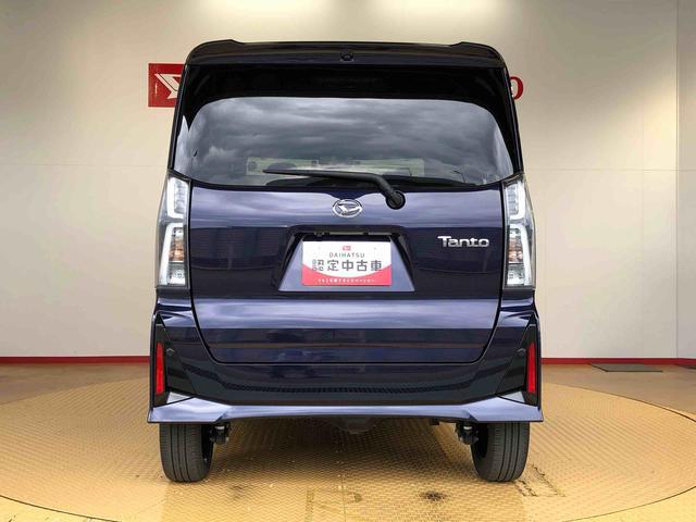 タントカスタムＲＳ４ＷＤ　ターボ　シートヒーター　両側電動スライドドア　アイドリングストップ　プッシュスタート　スマートキー　衝突被害軽減システム　横滑り防止機能　オートライト　オートエアコン　ＡＢＳ（長野県）の中古車