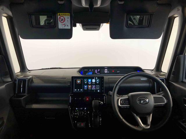 タントカスタムＲＳ４ＷＤ　ターボ　シートヒーター　両側電動スライドドア　アイドリングストップ　プッシュスタート　スマートキー　衝突被害軽減システム　横滑り防止機能　オートライト　オートエアコン　ＡＢＳ（長野県）の中古車