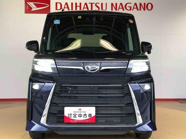 タントカスタムＲＳ４ＷＤ　ターボ　シートヒーター　両側電動スライドドア　アイドリングストップ　プッシュスタート　スマートキー　衝突被害軽減システム　横滑り防止機能　オートライト　オートエアコン　ＡＢＳ（長野県）の中古車