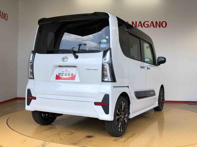 タントカスタムＲＳ２ＷＤ　ターボ　両側電動スライドドア　アイドリングストップ　プッシュスタート　スマートキー　衝突被害軽減システム　横滑り防止機能　オートライト　オートエアコン　ＡＢＳ（長野県）の中古車