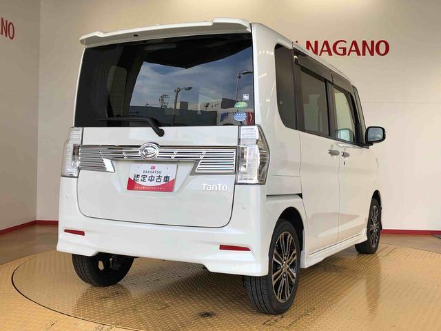 タントカスタムＲＳ　ＳＡIII２ＷＤ　ターボ　両側電動スライドドア　アイドリングストップ　プッシュスタート　スマートキー　衝突被害軽減システム　横滑り防止機能　オートライト　オートエアコン　電動格納ドアミラー　ＡＢＳ（長野県）の中古車