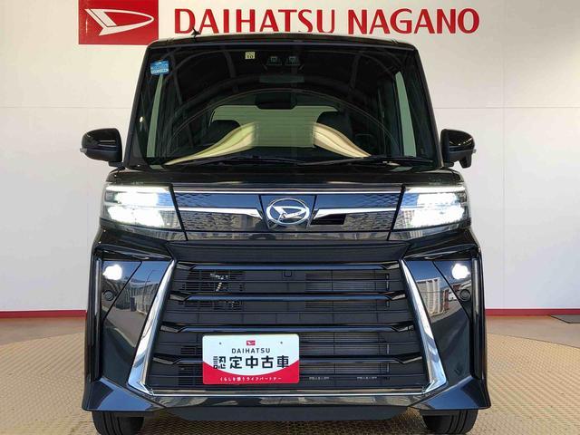 タントカスタムＲＳ４ＷＤ　ターボ　シートヒーター　両側電動スライドドア　アイドリングストップ　プッシュスタート　スマートキー　衝突被害軽減システム　横滑り防止機能　オートライト　オートエアコン　ＡＢＳ（長野県）の中古車