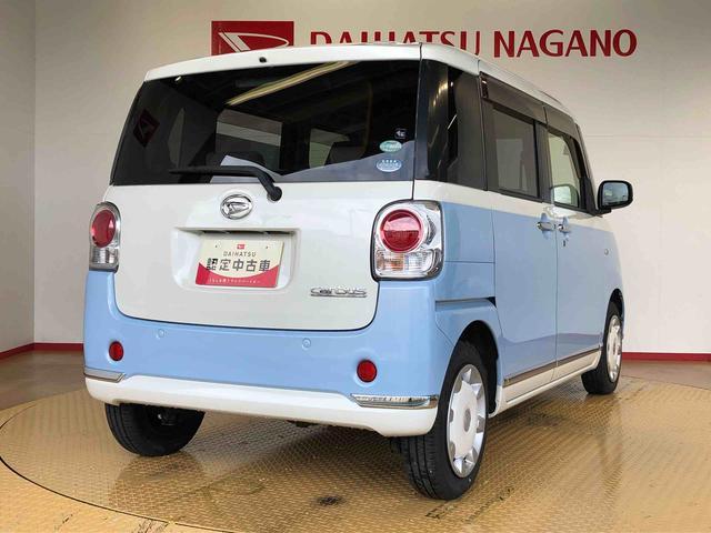 ムーヴキャンバスＧメイクアップ　ＳＡII４ＷＤ　両側電動スライドドア　オートライト　衝突被害軽減システム　横滑り防止機能　プッシュスタート　スマートキー　オートエアコン　パワーウインドウ　電動格納ドアミラー　アイドリングストップ　ＡＢＳ（長野県）の中古車