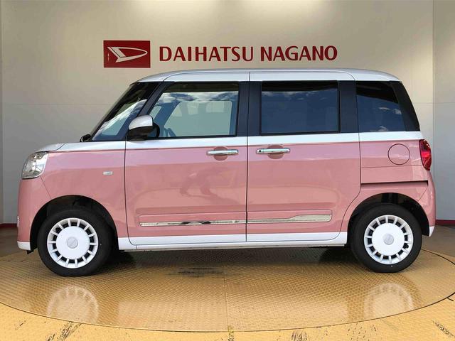 ムーヴキャンバスストライプスＧ４ＷＤ　両側電動スライドドア　オートライト　衝突被害軽減システム　横滑り防止機能　シートヒーター　プッシュスタート　スマートキー　オートエアコン　電動格納ドアミラー　アイドリングストップ　ＡＢＳ（長野県）の中古車