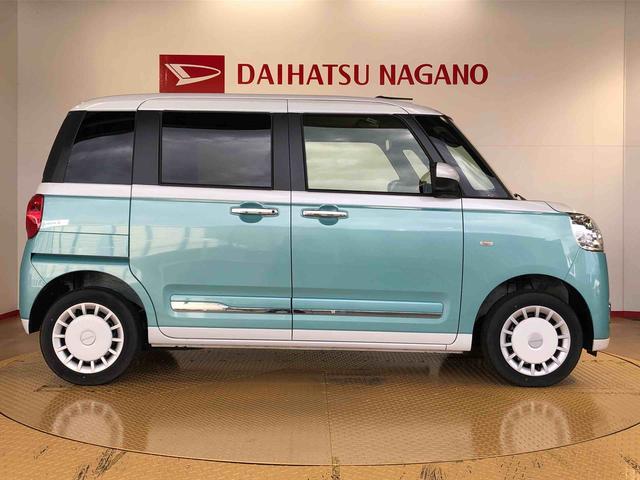 ムーヴキャンバスストライプスＧ４ＷＤ　両側電動スライドドア　オートライト　衝突被害軽減システム　横滑り防止機能　シートヒーター　プッシュスタート　スマートキー　オートエアコン　電動格納ドアミラー　アイドリングストップ　ＡＢＳ（長野県）の中古車