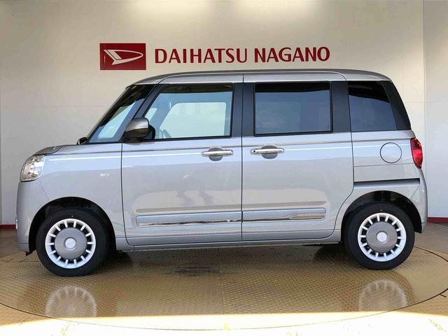 ムーヴキャンバスセオリーＧターボ４ＷＤ　ターボ　　両側電動スライドドア　オートライト　衝突被害軽減システム　横滑り防止機能　シートヒーター　プッシュスタート　スマートキー　オートエアコン　アイドリングストップ　ＡＢＳ（長野県）の中古車