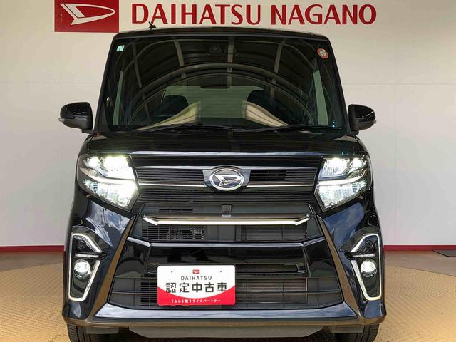 タントカスタムＲＳ２ＷＤ　ターボ　シートヒーター　両側電動スライドドア　アイドリングストップ　プッシュスタート　スマートキー　衝突被害軽減システム　横滑り防止機能　オートライト　オートエアコン　ＡＢＳ（長野県）の中古車