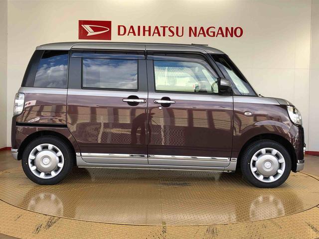 ムーヴキャンバスＧブラックインテリアＶＳ　ＳＡIII４ＷＤ　両側電動スライドドア　オートライト　衝突被害軽減システム　横滑り防止機能　プッシュスタート　スマートキー　オートエアコン　パワーウインドウ　電動格納ドアミラー　アイドリングストップ　ＡＢＳ（長野県）の中古車