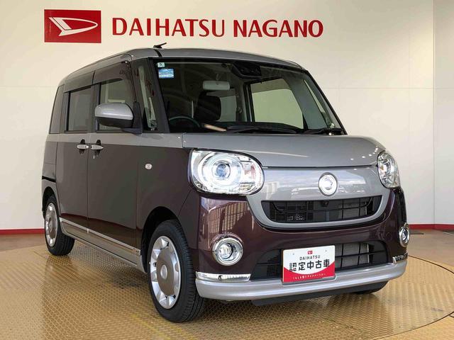 ムーヴキャンバスＧブラックインテリアＶＳ　ＳＡIII４ＷＤ　両側電動スライドドア　オートライト　衝突被害軽減システム　横滑り防止機能　プッシュスタート　スマートキー　オートエアコン　パワーウインドウ　電動格納ドアミラー　アイドリングストップ　ＡＢＳ（長野県）の中古車
