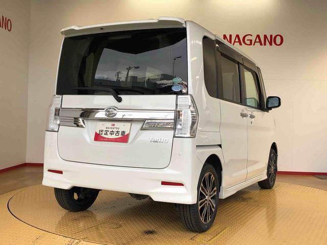 タントカスタムRS SAII4WD ターボ 両側電動スライドドア アイドリングストップ プッシュスタート スマートキー 衝突被害軽減システム 横滑り防止機能 オートライト オートエアコン 電動格納ドアミラー ABS(長野県)の中古車