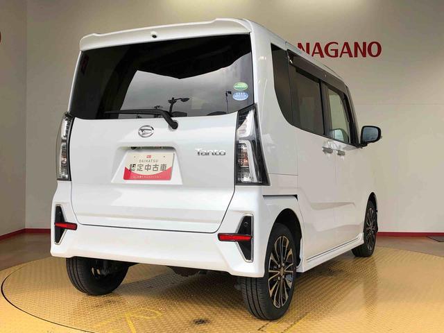 タントカスタムＲＳセレクション４ＷＤ　ターボ　シートヒーター　両側電動スライドドア　アイドリングストップ　プッシュスタート　スマートキー　衝突被害軽減システム　横滑り防止機能　オートライト　オートエアコン　ＡＢＳ（長野県）の中古車