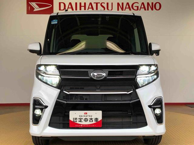 タントカスタムＲＳセレクション４ＷＤ　ターボ　シートヒーター　両側電動スライドドア　アイドリングストップ　プッシュスタート　スマートキー　衝突被害軽減システム　横滑り防止機能　オートライト　オートエアコン　ＡＢＳ（長野県）の中古車