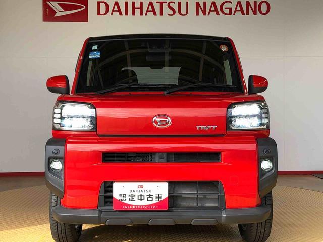 タフトＧ２ＷＤ　スカイルーフ　　プッシュスタート　スマートキー　オートライト　オートエアコン　電動パーキングブレーキ　衝突被害軽減システム　横滑り防止機能　アイドリングストップ　ＡＢＳ（長野県）の中古車