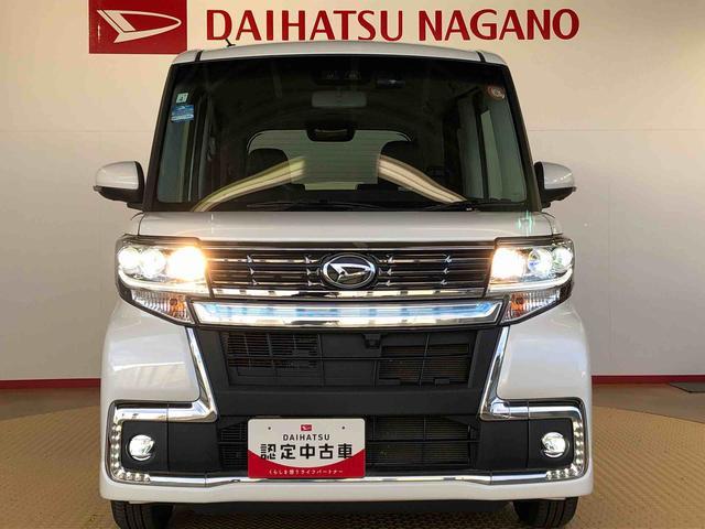 タントカスタムＸ　トップエディションＶＳ　ＳＡIII４ＷＤ　両側電動スライドドア　アイドリングストップ　プッシュスタート　スマートキー　衝突被害軽減システム　横滑り防止機能　オートライト　オートエアコン　電動格納ドアミラー　ＡＢＳ（長野県）の中古車