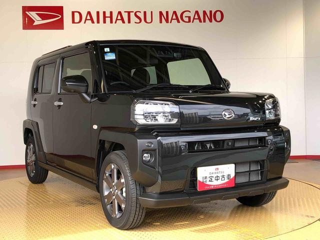 タフトGターボ2WD ターボ スカイルーフ プッシュスタート スマートキー オートライト オートエアコン 電動パーキングブレーキ 衝突被害軽減システム 横滑り防止機能 シートヒーター 新品ナビ(長野県)の中古車