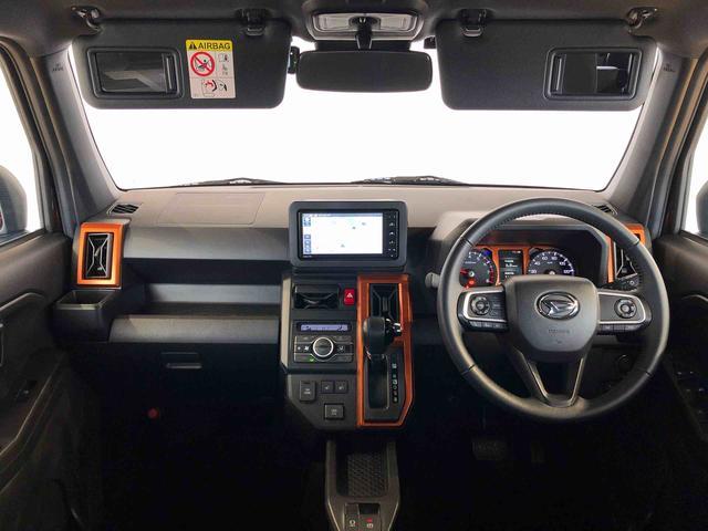 タフトGターボ2WD ターボ スカイルーフ プッシュスタート スマートキー オートライト オートエアコン 電動パーキングブレーキ 衝突被害軽減システム 横滑り防止機能 シートヒーター 新品ナビ(長野県)の中古車