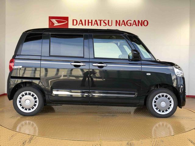 ムーヴキャンバスセオリーＧ４ＷＤ　両側電動スライドドア　オートライト　衝突被害軽減システム　横滑り防止機能　シートヒーター　プッシュスタート　スマートキー　オートエアコン　電動格納ドアミラー　アイドリングストップ　ＡＢＳ（長野県）の中古車