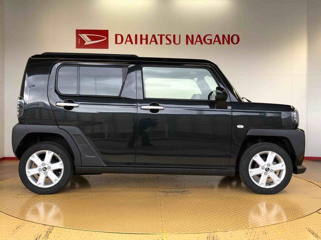 タフトＧターボ　クロムベンチャー４ＷＤ　ターボ　スカイルーフ　　プッシュスタート　スマートキー　オートライト　オートエアコン　電動パーキングブレーキ　衝突被害軽減システム　横滑り防止機能　　シートヒーター　新品ナビ（長野県）の中古車