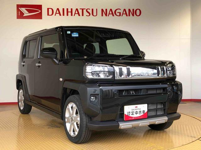 タフトＧターボ　クロムベンチャー４ＷＤ　ターボ　スカイルーフ　　プッシュスタート　スマートキー　オートライト　オートエアコン　電動パーキングブレーキ　衝突被害軽減システム　横滑り防止機能　　シートヒーター　新品ナビ（長野県）の中古車