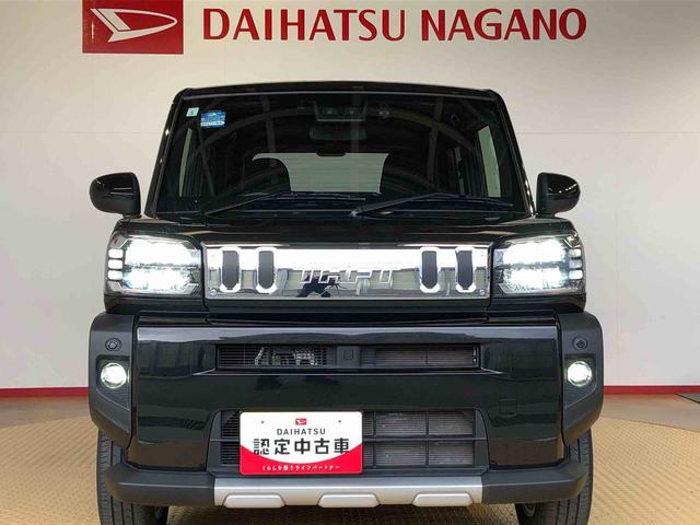 タフトＧターボ　クロムベンチャー４ＷＤ　ターボ　スカイルーフ　　プッシュスタート　スマートキー　オートライト　オートエアコン　電動パーキングブレーキ　衝突被害軽減システム　横滑り防止機能　　シートヒーター　新品ナビ（長野県）の中古車