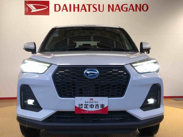 ロッキープレミアムＧ　ＨＥＶ２ＷＤ　クルーズコントロール　衝突被害軽減システム　横滑り防止機能　シートヒーター　オートライト　オートエアコン　プッシュスタート　スマートキー　アイドリングストップ　電動格納ドアミラー　ＡＢＳ（長野県）の中古車