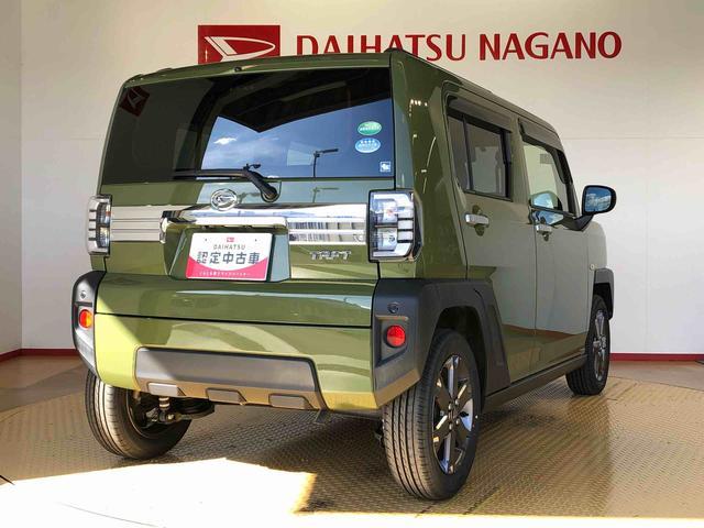 タフトＧターボ２ＷＤ　ターボ　スカイルーフ　　プッシュスタート　スマートキー　オートライト　オートエアコン　電動パーキングブレーキ　衝突被害軽減システム　横滑り防止機能　アイドリングストップ　シートヒーター　ＡＢＳ（長野県）の中古車