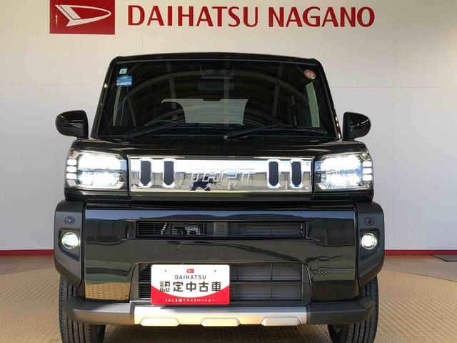 タフトGターボ クロムベンチャー4WD ターボ スカイルーフ プッシュスタート スマートキー オートライト オートエアコン 電動パーキングブレーキ 衝突被害軽減システム 横滑り防止機能 アイドリングストップ シートヒーター ABS(長野県)の中古車