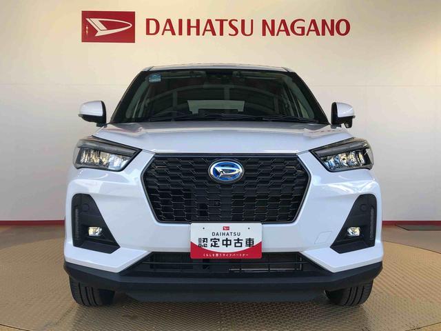 ロッキープレミアムＧ　ＨＥＶ２ＷＤ　クルーズコントロール　衝突被害軽減システム　横滑り防止機能　シートヒーター　オートライト　オートエアコン　プッシュスタート　スマートキー　電動格納ドアミラー　ＡＢＳ（長野県）の中古車