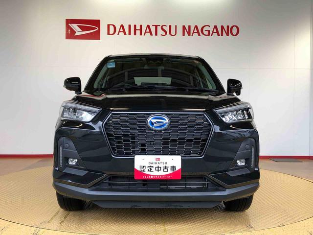ロッキープレミアムＧ　ＨＥＶ２ＷＤ　クルーズコントロール　衝突被害軽減システム　横滑り防止機能　シートヒーター　オートライト　オートエアコン　プッシュスタート　スマートキー　電動格納ドアミラー　ＡＢＳ（長野県）の中古車