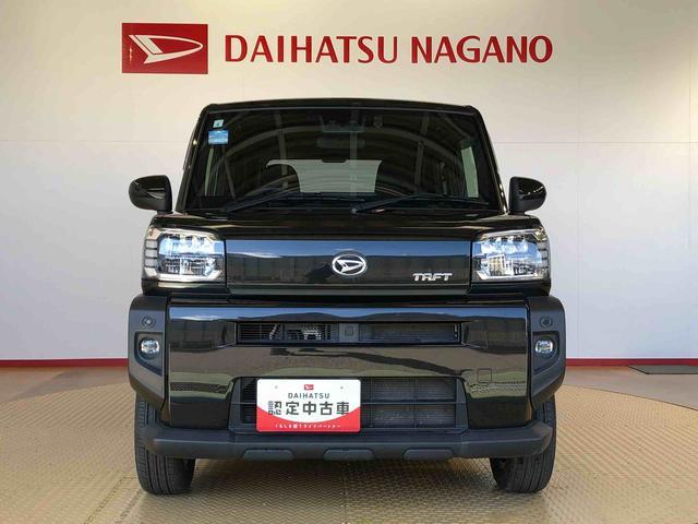 タフトＧターボ４ＷＤ　ターボ　スカイルーフ　　プッシュスタート　スマートキー　オートライト　オートエアコン　電動パーキングブレーキ　衝突被害軽減システム　横滑り防止機能　アイドリングストップ　シートヒーター　ＡＢＳ（長野県）の中古車