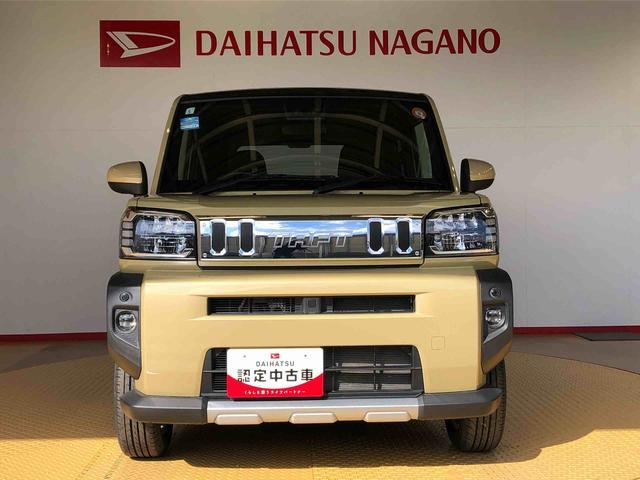 タフトＧターボ　クロムベンチャー４ＷＤ　ターボ　スカイルーフ　　プッシュスタート　スマートキー　オートライト　オートエアコン　電動パーキングブレーキ　衝突被害軽減システム　横滑り防止機能　アイドリングストップ　シートヒーター　ＡＢＳ（長野県）の中古車