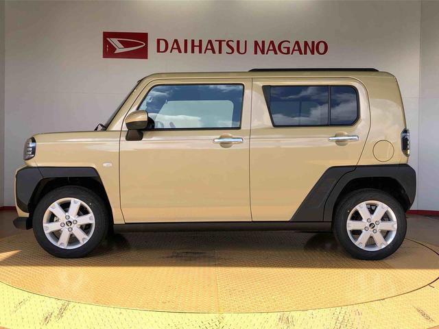 タフトＧターボ　クロムベンチャー４ＷＤ　ターボ　スカイルーフ　　プッシュスタート　スマートキー　オートライト　オートエアコン　電動パーキングブレーキ　衝突被害軽減システム　横滑り防止機能　アイドリングストップ　シートヒーター　ＡＢＳ（長野県）の中古車