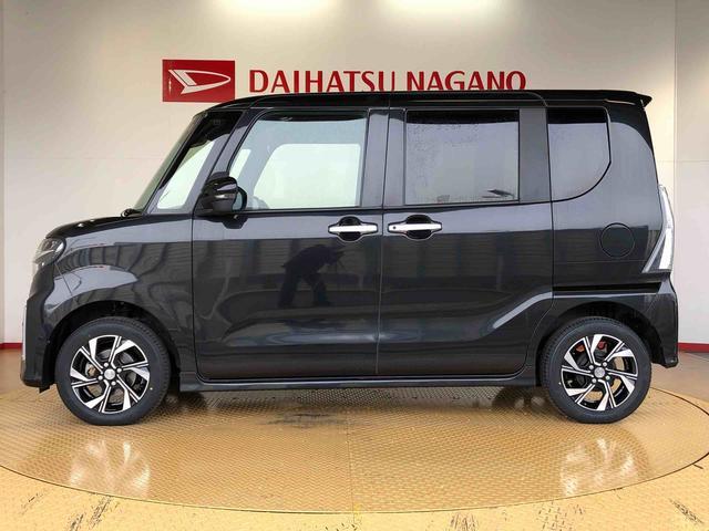 タントカスタムＸセレクション４ＷＤ　シートヒーター　両側電動スライドドア　アイドリングストップ　プッシュスタート　スマートキー　衝突被害軽減システム　横滑り防止機能　オートライト　オートエアコン　ＡＢＳ（長野県）の中古車