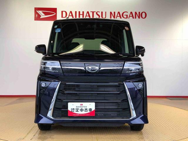 タントカスタムＸ４ＷＤ　シートヒーター　両側電動スライドドア　アイドリングストップ　プッシュスタート　スマートキー　衝突被害軽減システム　横滑り防止機能　オートライト　オートエアコン　ＡＢＳ（長野県）の中古車