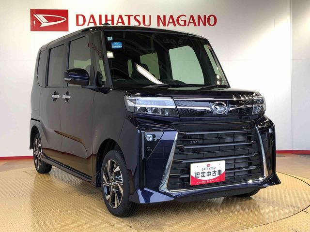 タントカスタムＸ４ＷＤ　シートヒーター　両側電動スライドドア　アイドリングストップ　プッシュスタート　スマートキー　衝突被害軽減システム　横滑り防止機能　オートライト　オートエアコン　ＡＢＳ（長野県）の中古車