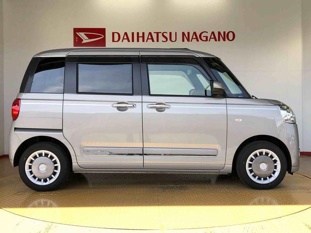 ムーヴキャンバスセオリーＧターボ２ＷＤ　ターボ　両側電動スライドドア　オートライト　衝突被害軽減システム　横滑り防止装置　プッシュスタート　スマートキー　オートエアコン　電動格納ドアミラー　アイドリングストップ　ＡＢＳ（長野県）の中古車