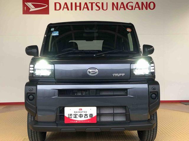 タフトＸ２ＷＤ　スカイルーフ　　プッシュスタート　スマートキー　オートライト　オートエアコン　電動パーキングブレーキ　衝突被害軽減システム　横滑り防止機能　アイドリングストップ　ＡＢＳ（長野県）の中古車