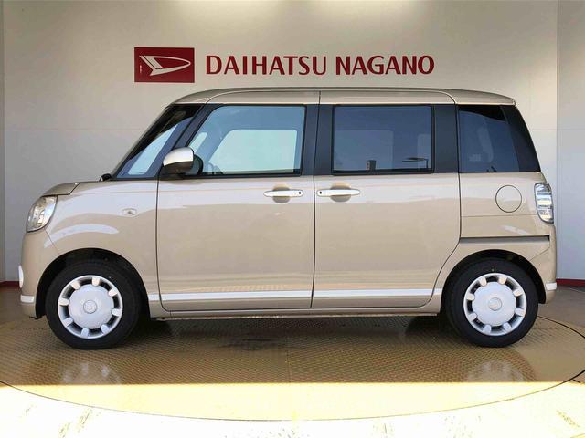 ムーヴキャンバスGホワイトアクセントVS SAIII2WD 両側電動スライドドア オートライト 衝突被害軽減システム 横滑り防止機能 プッシュスタート スマートキー オートエアコン パワーウインドウ 電動格納ドアミラー アイドリングストップ ABS(長野県)の中古車