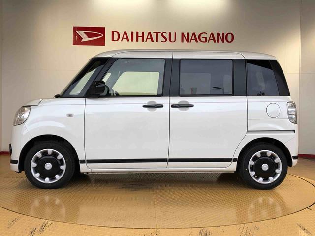 ムーヴキャンバスGブラックアクセントVS SAIII4WD 両側電動スライドドア オートライト 衝突被害軽減システム 横滑り防止機能 プッシュスタート スマートキー オートエアコン パワーウインドウ 電動格納ドアミラー アイドリングストップ ABS(長野県)の中古車