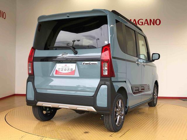 タントファンクロス４ＷＤ　シートヒーター　両側電動スライドドア　アイドリングストップ　プッシュスタート　スマートキー　衝突被害軽減システム　横滑り防止機能　オートライト　オートエアコン　ＡＢＳ（長野県）の中古車