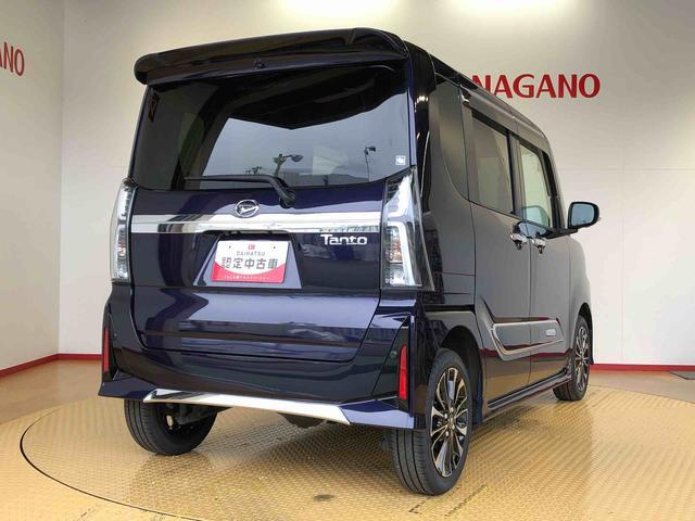 タントカスタムRS4WD ターボ シートヒーター 両側電動スライドドア アイドリングストップ プッシュスタート スマートキー 衝突被害軽減システム 横滑り防止機能 オートライト オートエアコン ABS(長野県)の中古車