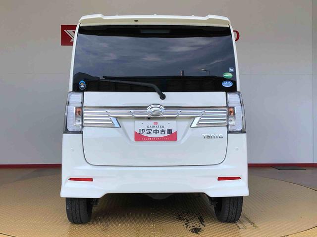 タントカスタムＲＳ　トップエディションＳＡII４ＷＤ　ターボ　両側電動スライドドア　アイドリングストップ　プッシュスタート　スマートキー　衝突被害軽減システム　横滑り防止機能　オートライト　オートエアコン　電動格納ドアミラー　ＡＢＳ（長野県）の中古車