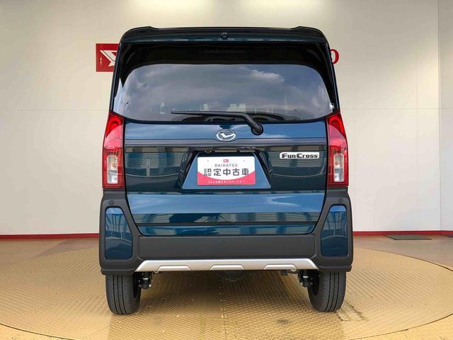 タントファンクロスターボ4WD ターボ シートヒーター 両側電動スライドドア アイドリングストップ プッシュスタート スマートキー 衝突被害軽減システム 横滑り防止機能 オートライト オートエアコン ABS(長野県)の中古車