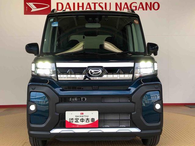 タントファンクロスターボ4WD ターボ シートヒーター 両側電動スライドドア アイドリングストップ プッシュスタート スマートキー 衝突被害軽減システム 横滑り防止機能 オートライト オートエアコン ABS(長野県)の中古車