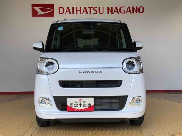 ムーヴキャンバスセオリーＧ２ＷＤ　両側電動スライドドア　オートライト　衝突被害軽減システム　横滑り防止機能　プッシュスタート　スマートキー　オートエアコン　電動格納ドアミラー　アイドリングストップ　ＡＢＳ（長野県）の中古車