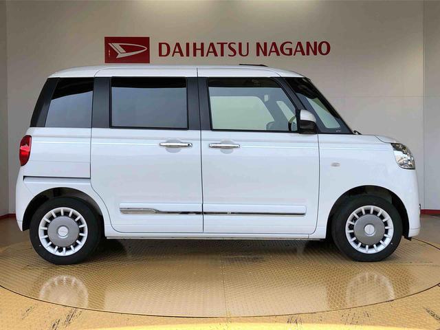 ムーヴキャンバスセオリーＧ２ＷＤ　両側電動スライドドア　オートライト　衝突被害軽減システム　横滑り防止機能　プッシュスタート　スマートキー　オートエアコン　電動格納ドアミラー　アイドリングストップ　ＡＢＳ（長野県）の中古車